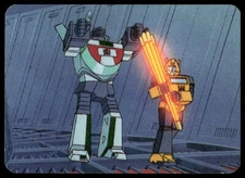 1985 Hasbro Transformers #44 A Quartex of Energy Series 1 Action Card VG-EX