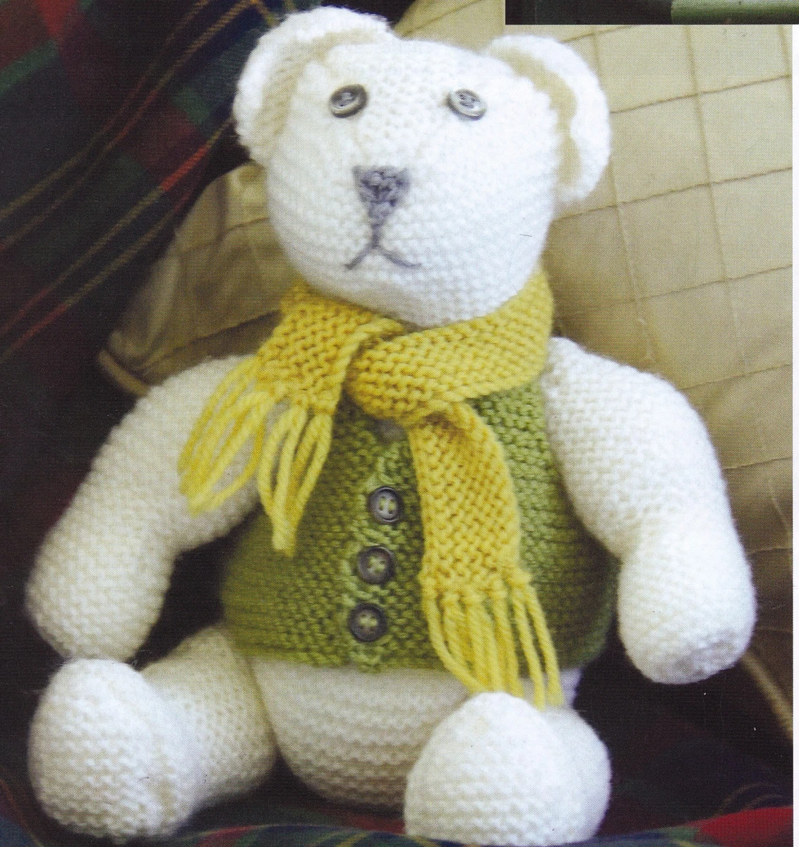 Teddy bear hotsell scarf knitting pattern