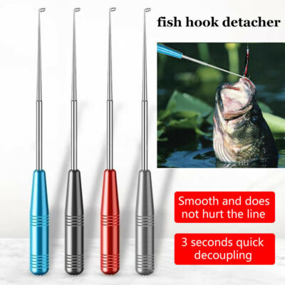 easy release fish hook 4PCS Fish Hook Quick Release Device Fishhook Detacher Remover Safety  Extractor