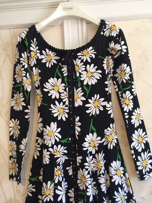 NWT Betsey Johnson Rare Vintage 80s Punk Label Womens Daisy Dress