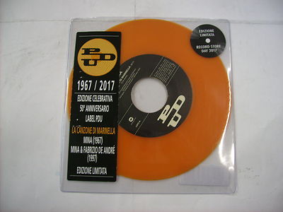 DE ANDRE'/MINA - LA CANZONE DI MARINELLA -7'' ORANGE VINYL NEU UNBESPIELT 2017 RSD