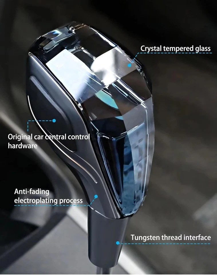 Para Toyota TODO Universal Coche Manija Cristal Perilla de Cambio de Marchas con LED Foto 4 de 4