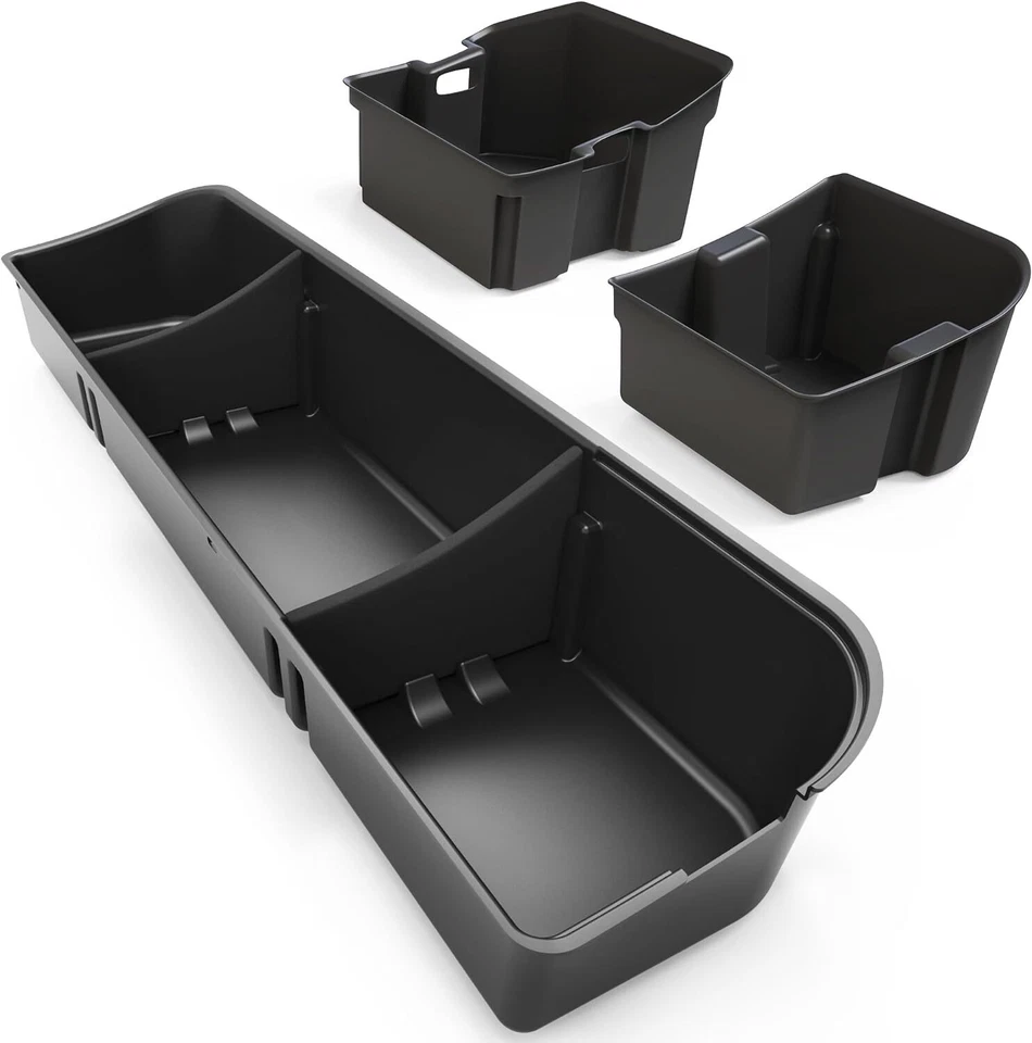 Underseat Storage Box for 15-25 Ford F-150 Crew Cab 17-24 F-250/F-350 Super Duty Foto 3 de 4