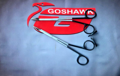 Set of 2 Trepsat spatulated tipped dissection facelift scissors german quality