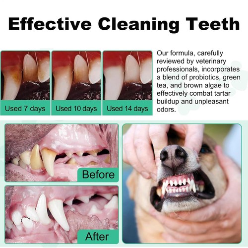 Dog Dental Powder - Fresh Breath And Tartar Control - Easy Teeth Cleaning, 150g - Picture 11 of 12