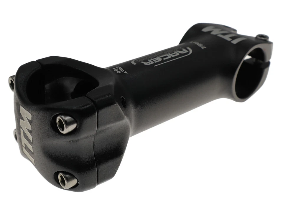 ITM RACER Alloy Bike Stem 31.8D 1 1/8" 7° Rise 90/100/110mm Black - Image 3 of 4