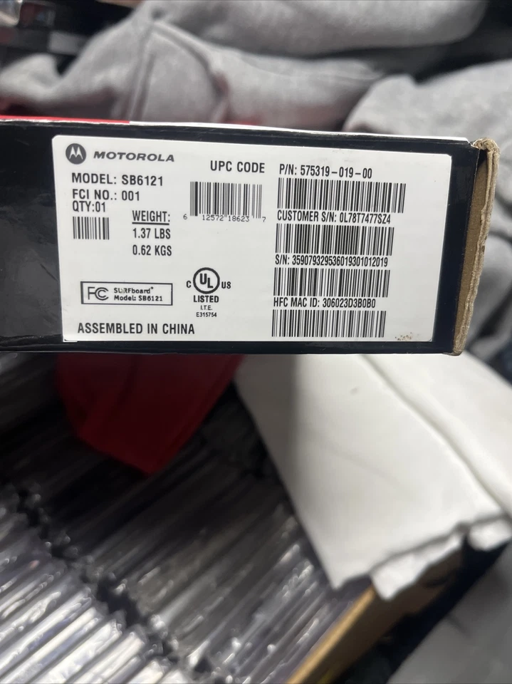 Motorola Surfboard eXtreme Cable Modem SB6121 Brand New - Image 4 of 4
