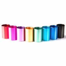 12 Bar Slides Guitar Coloured Aluminium 42mm or 60mm Long Slides Various Colours