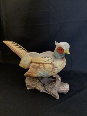 1962 Inarco Ring Necked Pheasant planter E737 hand painted Japan