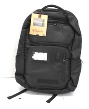 Origaudio Embarcadero Pack Backpack Black 13" Company Logo Ripped Out NWT