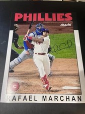 Rafael Marchan Philadelphia Phillies Signed 11x14 Photo COA 2
