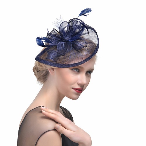 Large Fascinator Headband Aliceband Hat Weddings Ladies Day Races UK Royal Ascot - Picture 21 of 24