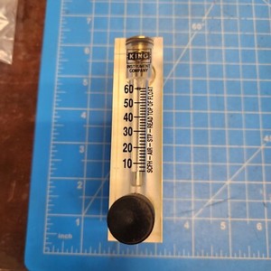 King Instrument Acrylic Tube Flowmeter Rotameter 0-60SCFH 75301112C11 [OF1]