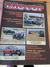 Motor Car magazine JULY 1981 SIGMA BLUEBIRD JEEP BMW GEMINI LASER DATSUN FERRARI
