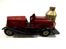 1927 Marx Fire Dept Siren Sparkling Fire Engine Tin Truck