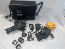 Beaulieu 4008 S Super 8MM Camera w/Angenieux zoom 8-64 MM Lens MANY Extras LOT