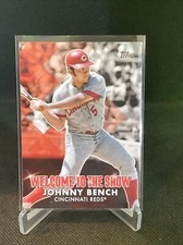 2022 Topps Baseball Series One Johnny Bench Welcome to the Show #WTTS-44