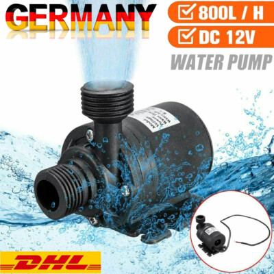 Wasserpumpe Selbstansaugende Pumpe DC 12V 800L Hochdruckpumpe Tauchwasserpumpe