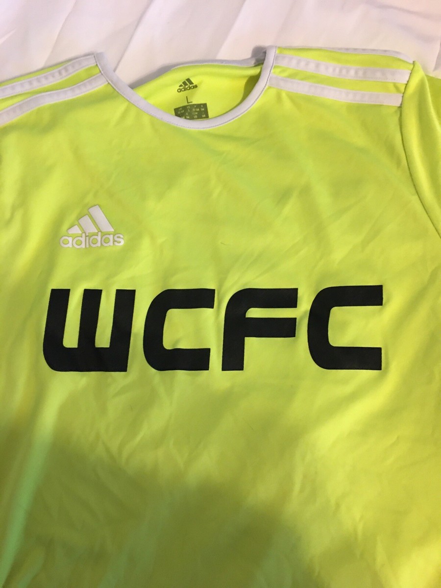 【US規格】希少 アディダス WORLD CLASS FC サッカーシャツ L Adidas World Class F.C. Football Club Youth Shirt Soccer