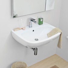 Lavabo Sospeso Ten 65x51 in ceramica Bianco Lucido Art Ceram