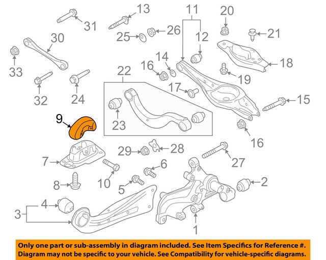AUDI OEM 1518 A3 Rear SuspensionCover Left 5Q0501475 eBay