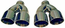 2 Stainless Steel Dual Exhaust Tips Pair 2.5 3.5 Camaro Trans Am 2.5 3.5 Low