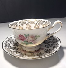 ROYAL ALBERT AYNSLEY PEMBROKE ENGLAND BONE CHINA CUP AND SAUCER
