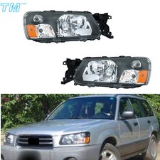 Headlights Leftright For 2003 2004 Subaru Forester Halogen Headlamps Assembly