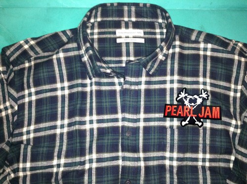 Pearl Jam Check Tartan Plaid Grunge Shirt S-XL Ten Alive Vitalogy Rearviewmirror - Picture 3 of 18