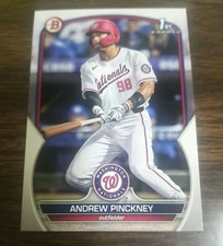 ANDREW PINCKNEY 2023 BOWMAN DRAFT CARD #BD-40 NATIONALS (FIRST PROSPECT BASE)