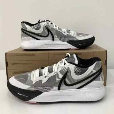 USED Nike Men\'s Low-Top Sneakers, White / Black 101-SZ 8 s-l400.jpg main image 2