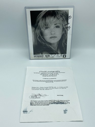 Monique Noel Playboy's Girls of Rock & Roll Signed Auto Autograph 8x10 Photo COA | eBay