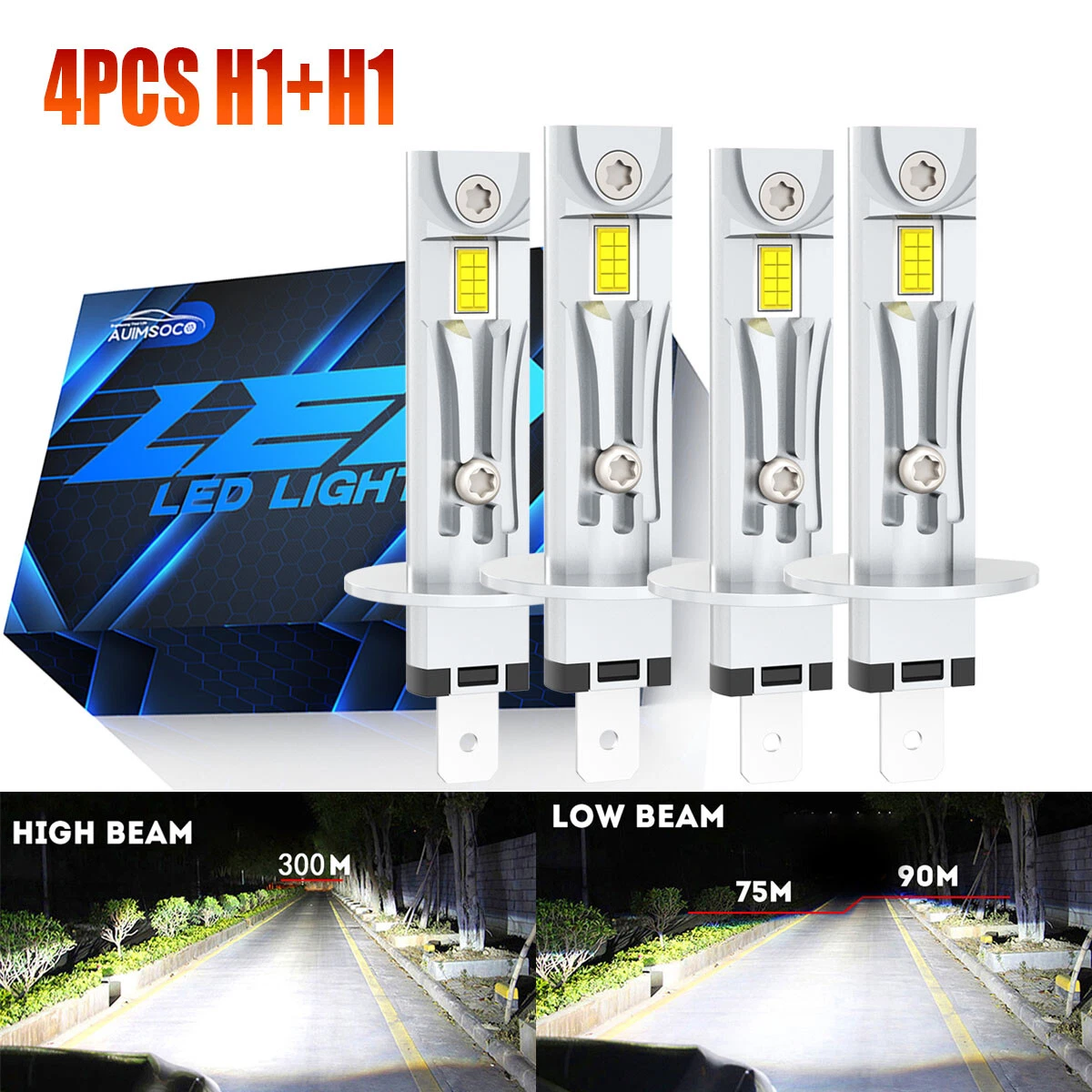 For Honda CR-V 2005-2006 CRV - 6X LED Headlight Bulbs High Low Beam Light Kits
