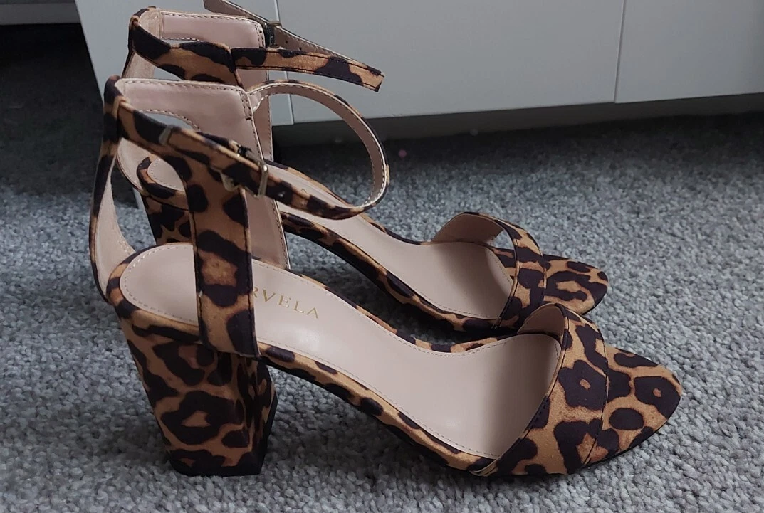 Animal print hotsell ankle strap shoes