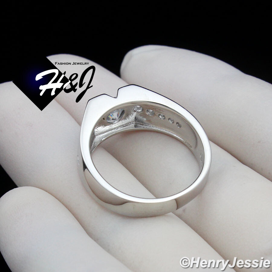 送料税込【King Ice】.925 Sterling Silver Triple Prong リング WithLoveSilver 925 Sterling Silver King Crown Design CZs