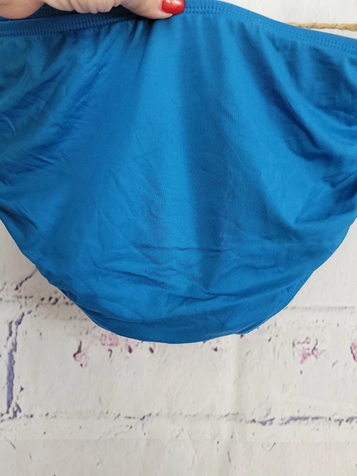 Maiô Mossimo azul-petróleo biquíni parte inferior hipster tamanho XL mistura de náilon - Imagem 4 de 4