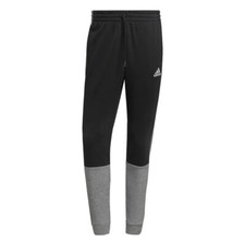adidas Men's Black/Grey Essentials M lange French-Terry Joggers HK2899 L