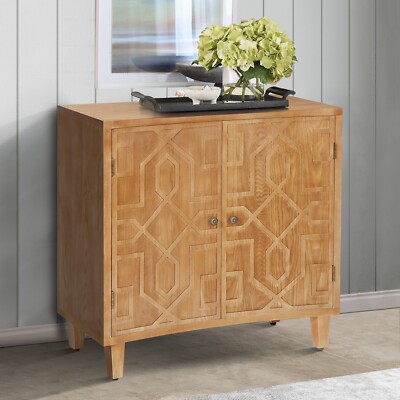 Elegant and Versatile Storage Cabinet Accent Cabinet with 2-Door for Living Room