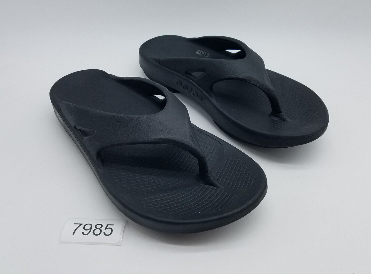 Oofos Black Thong Recovery Sandals Size 11 Oofos Original Mens Comfort Recovery Sandals - Black – SURF  main image 3