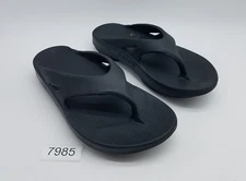 Oofos Oolala Women's Size 11 Recovery Flip Flop Thong Sandals Black