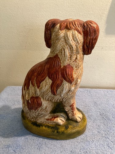 DE COLECCIÓN VAILLANCOURT ARTE POPULAR PERRO SUTTON, MASA. #63 CHALKWARE CAVALIER SPANIEL - Imagen 7 de 11