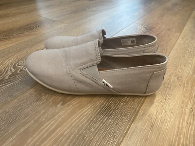 Toms women's Redondo Loafer Flat, Gray Oxford - Size 7.5 Slip On