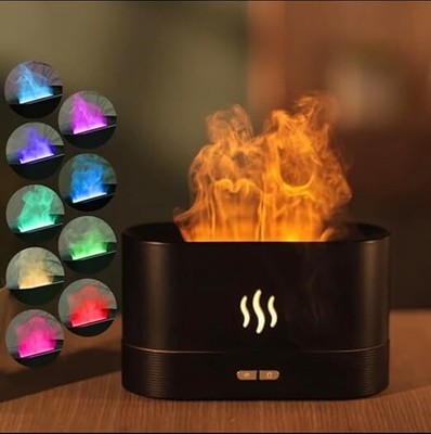 Color Changing Mode Aroma Diffuser with Fire Flame Effect