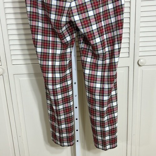Neu ohne Etikett J. Crew Cameron Hose schmales Bein Schottenmuster kariert mehrfarbig AT831 Größe 10 Tall - Bild 10 von 13