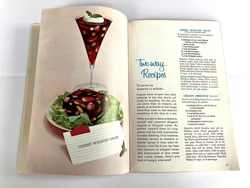 Vintage 60s Joys of Jello Gelatin Dessert Cookbook Cook Recipe Book Very Good - Picture 6 of 8