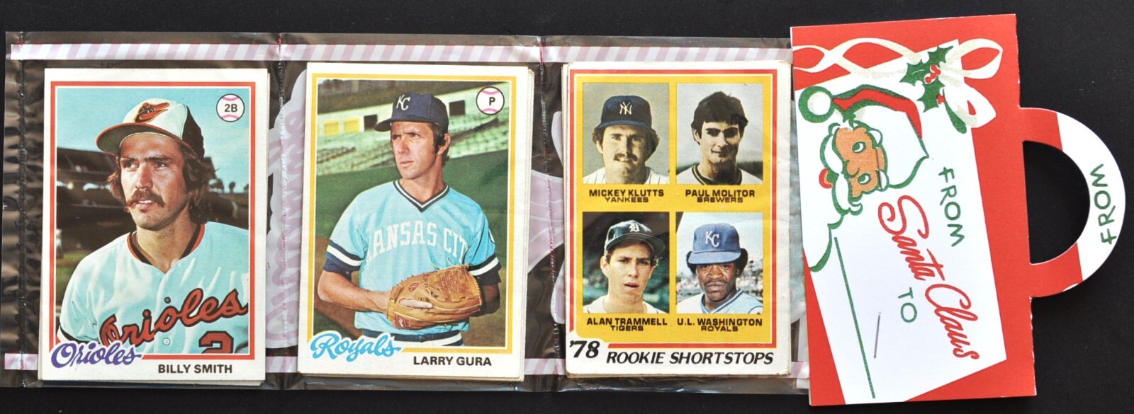 1978 Topps Baseball Christmas rack pack SMITH - LARRY GURA - MOLITOR ROOKIE