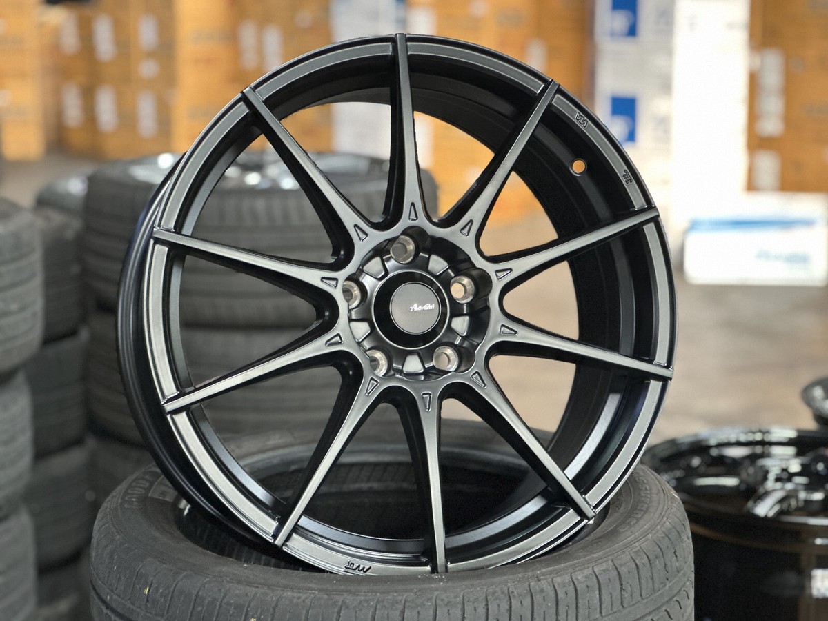 18x8 Advanti Storm S1 DST Black 5x114.3 | 4 Wheel | Conical Seat