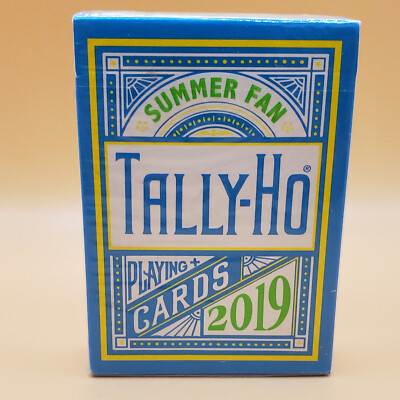 2019 Tally-Ho Summer Fan Playing Cards - USPCC - New Sealed