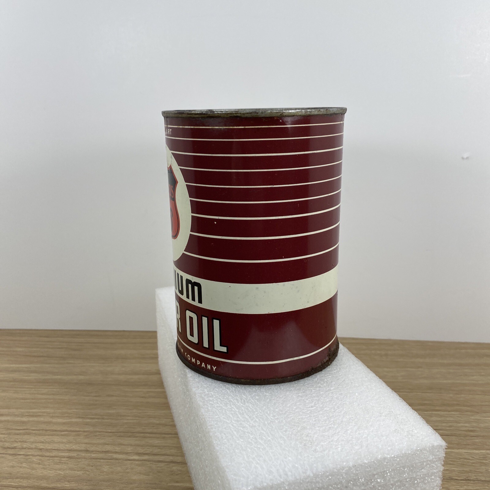 Vintage Original Phillips 66 PREMIUM MOTOR OIL Can Quart Petroleum