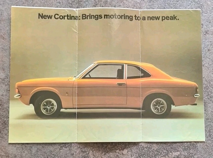 FORD CORTINA MK3 GT SALES BROCHURE Information Poster Small. eBay